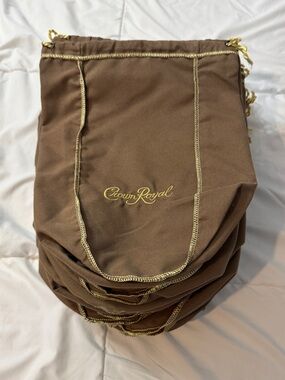 Crown Royal Vanilla 12” Drawstring Bag, Lot of 33